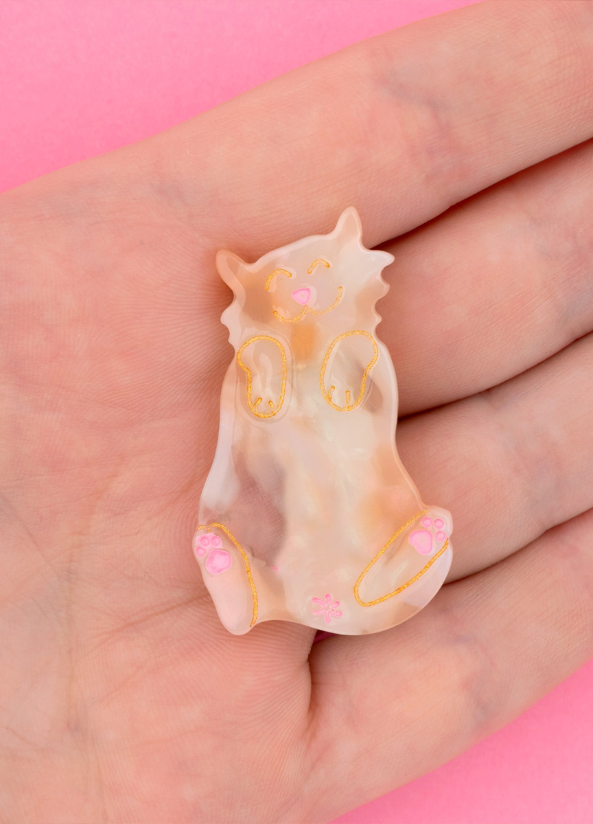 超萌橘貓小髮夾